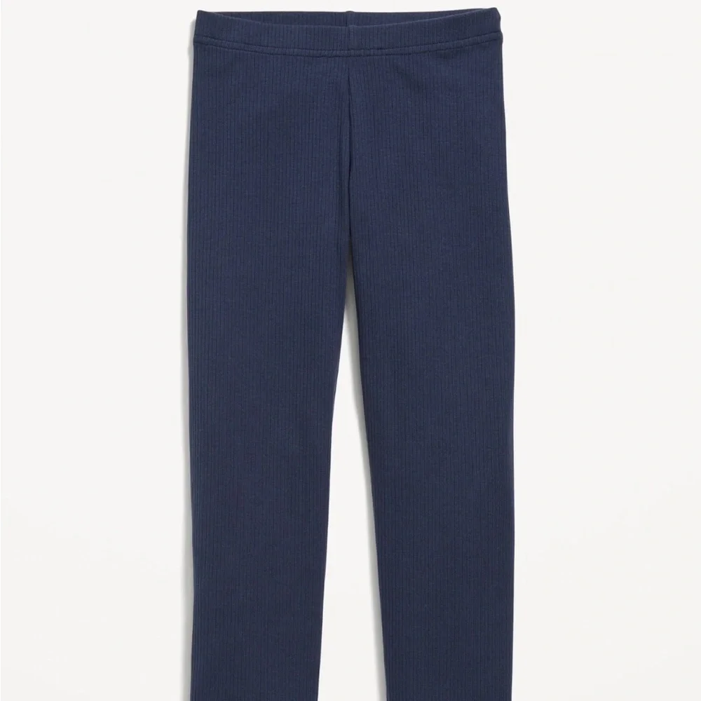Old Navy Girls Blue Leggings Casual‎ Outdoor Full Length Ribbed Knit sz XL